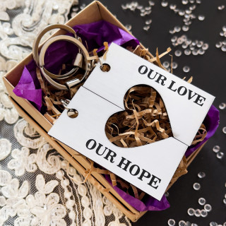 Keychain Set "Our Love, Our Hope"