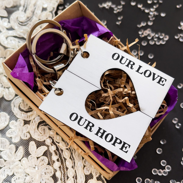 Keychain Set "Our Love, Our Hope" Keychain Set "Our Love, Our Hope"