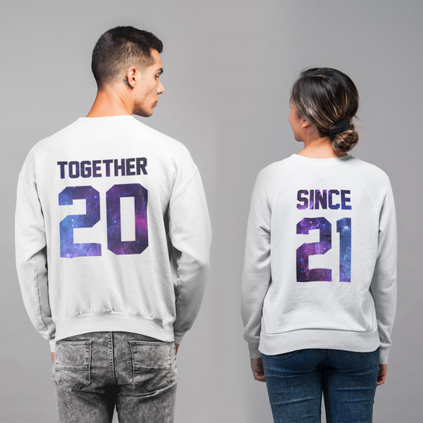 Sweatshirt set "Together Since" (without hood) Sweatshirt set "Together Since" (without hood)