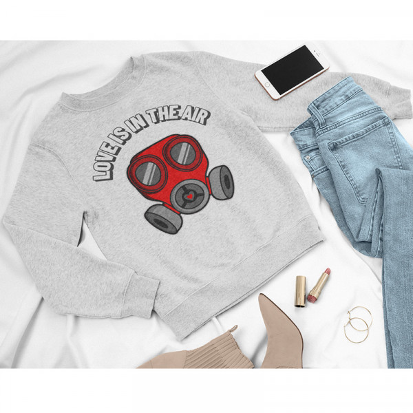 Sweatshirt "Love is in the air" (without hood) Sweatshirt "Love is in the air" (without hood)