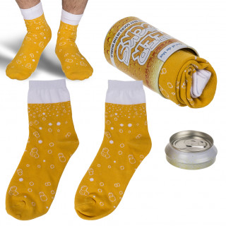 Socks in a can "Beer socks"
