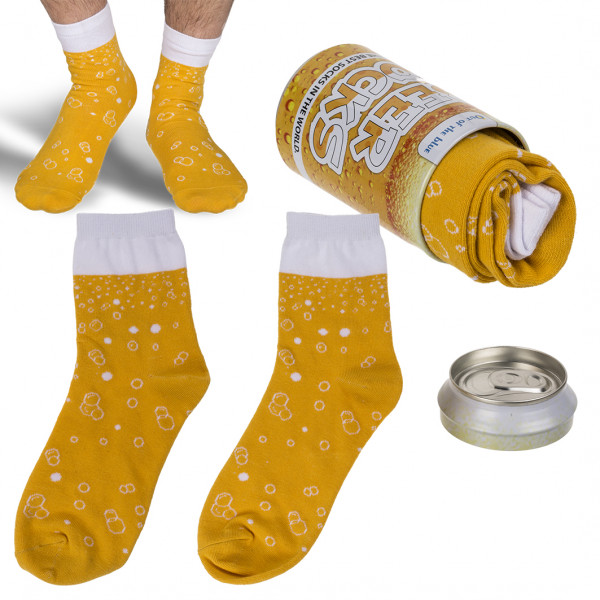 Socks in a can "Beer socks" Socks in a can "Beer socks"