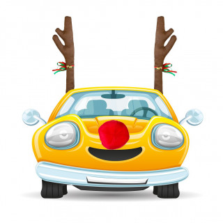 Christmas Car Kit "Antlers and Nose"