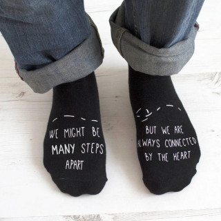 Socks "We are always connected by the heart"