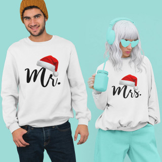 Sweatshirt set "Christmas couple" (without hood)