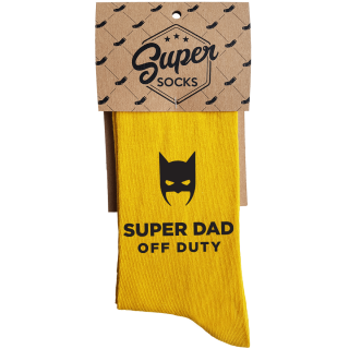 Socks "Super dad off duty"