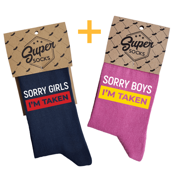 Couple's socks set "I am taken" Couple's socks set "I am taken"