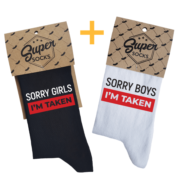 Couple's socks set "I am taken" Couple's socks set "I am taken"