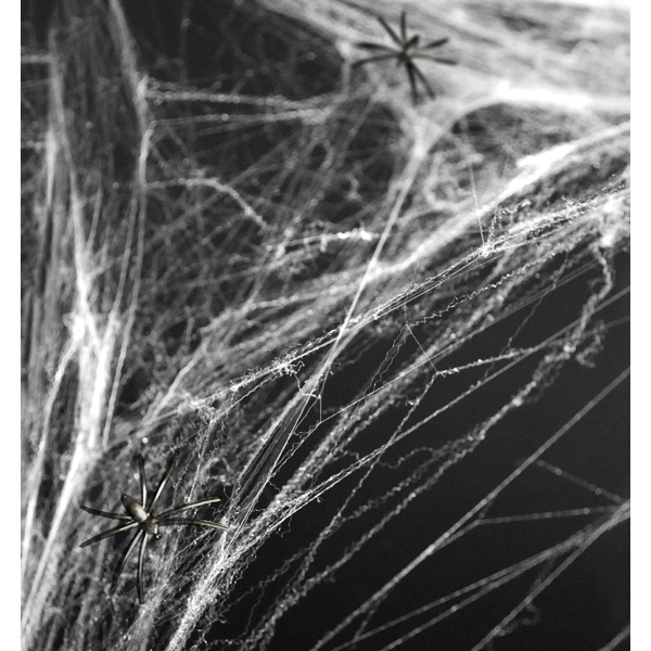 Spider Web with Spiders, White (60g.)