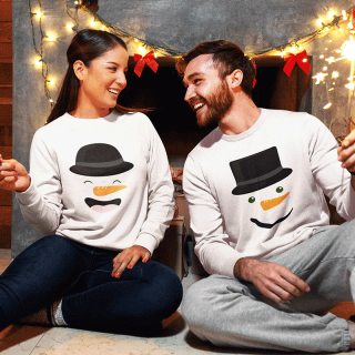 Sweatshirt set "Snowmen" (without hood)