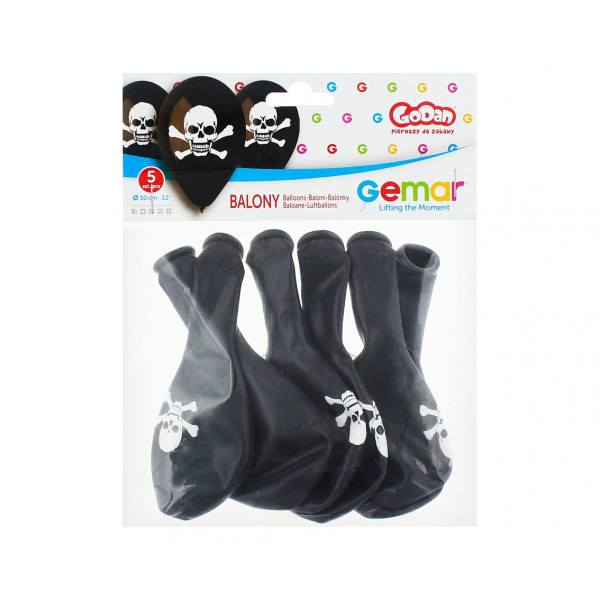 Premium Balloons "Skull" (5 pcs.) Premium Balloons "Skull" (5 pcs.)