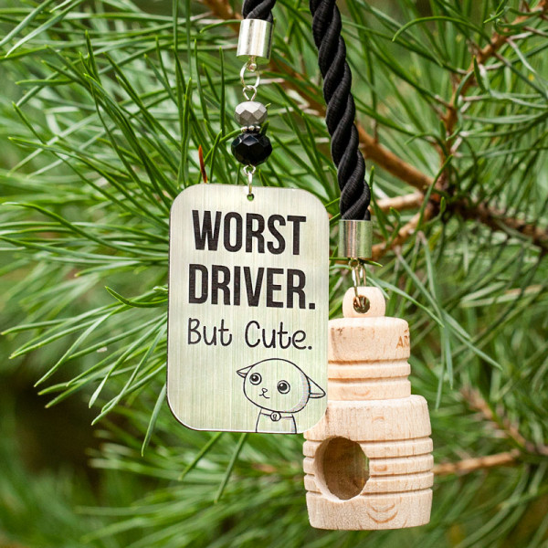 Car scent "Worst driver, but cute" Car scent "Worst driver, but cute"
