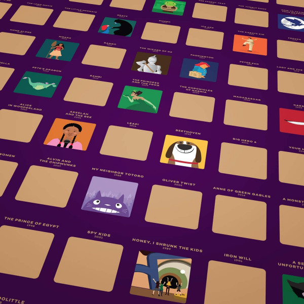 Scratch poster EnnoVatti "Top 100 Children's Films"