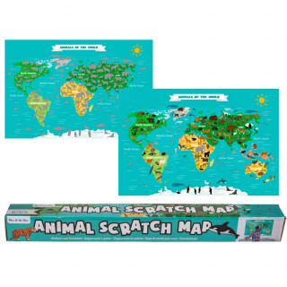 Scratch map "World Animals"