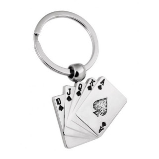 Keychain "Royal Flush" (with the option to engrave for an additional cost)