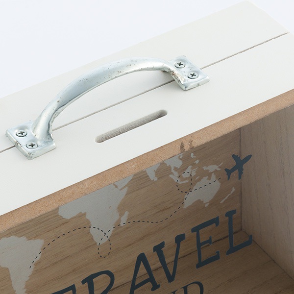Wooden piggy bank "Suitcase"