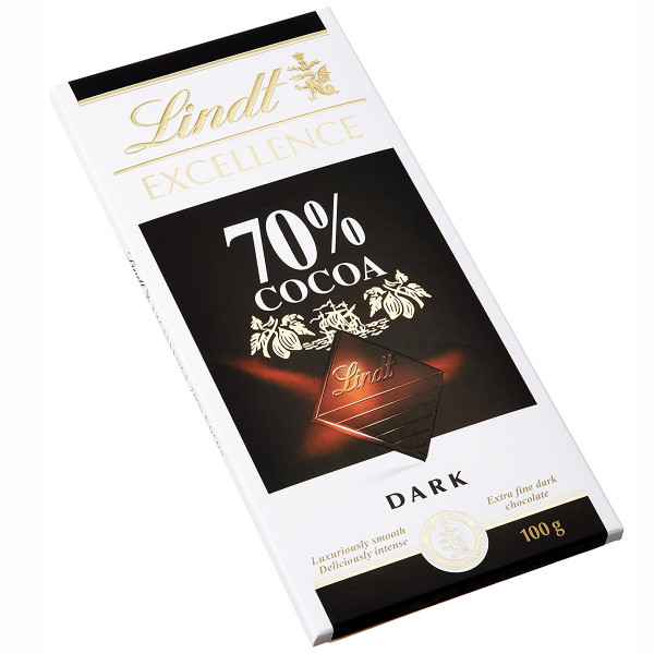 LINDT EXCELLENCE dark chocolate (70%), 100g