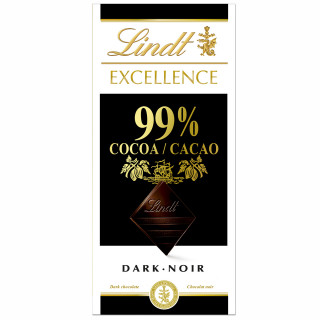 LINDT EXCELLENCE dark chocolate (99%), 50g