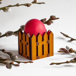 Wooden Egg Holder "Fence"