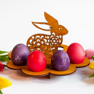 Easter Egg Stand "Brown Bunny"