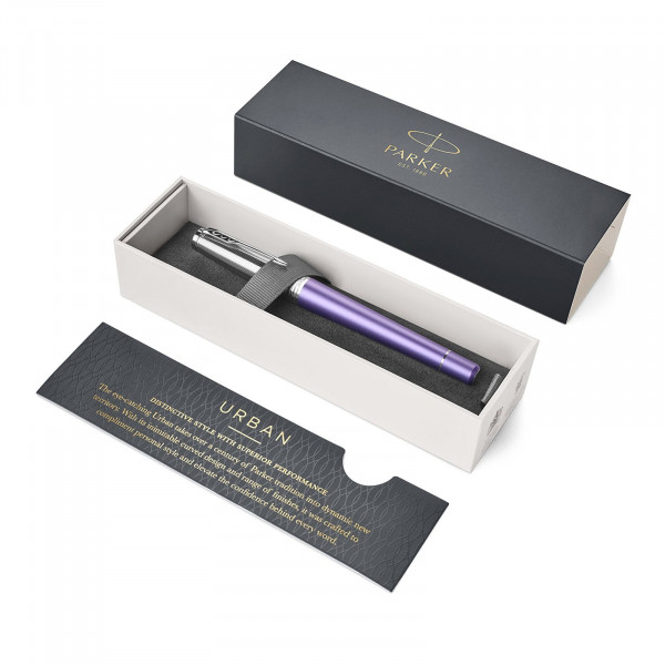 PARKER Fountain Pen "URBAN PREMIUM Violet" (with the option to engrave for an additional cost)