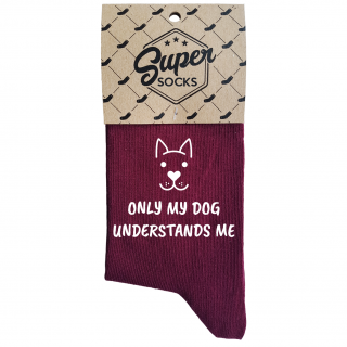 Women's socks „Only my dog understands me“