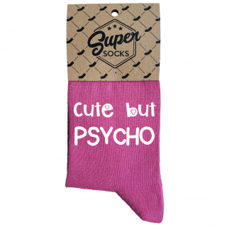 Women's socks „Cute but psycho“