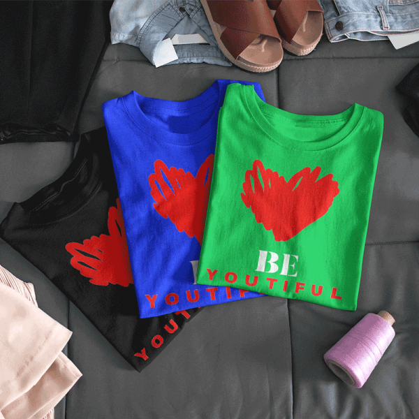 Women's T-shirt "Be youtiful" Women's T-shirt "Be youtiful"
