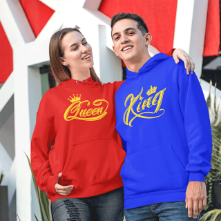 Sweatshirt set "King & Queen"