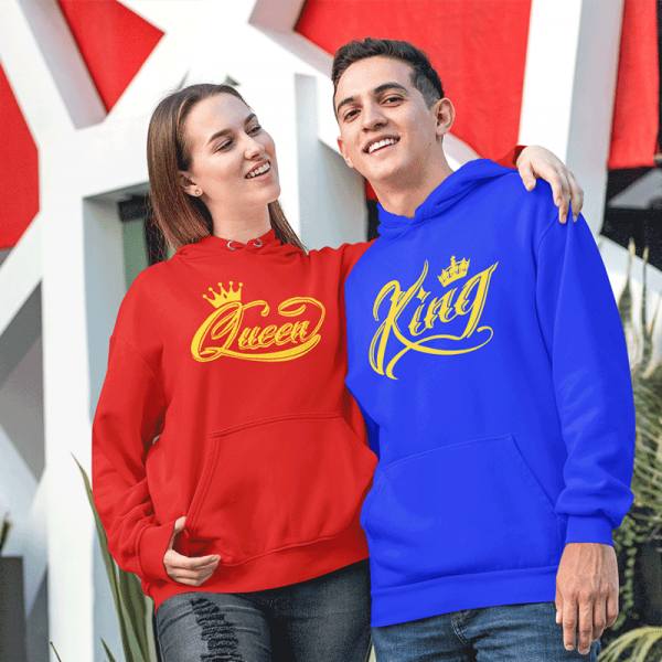Sweatshirt set "King & Queen"