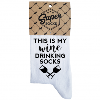 Women's socks „Wine drinking socks“