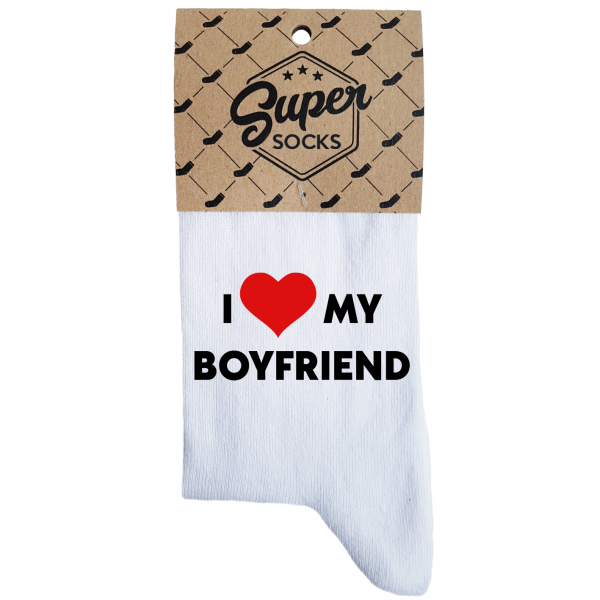 Women's socks „I love my boyfriend“