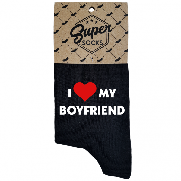 Women's socks „I love my boyfriend“