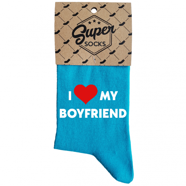 Women's socks „I love my boyfriend“