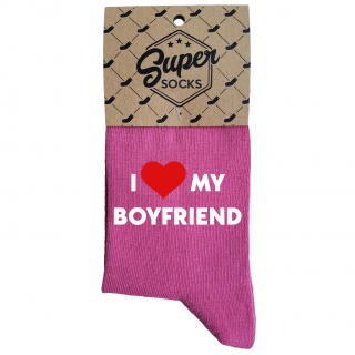 Women's socks „I love my boyfriend“
