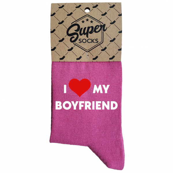 Women's socks „I love my boyfriend“