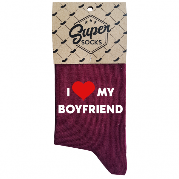 Women's socks „I love my boyfriend“
