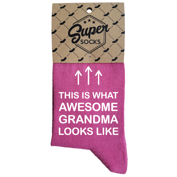 Women's socks „Awesome grandma“ Women's socks „Awesome grandma“