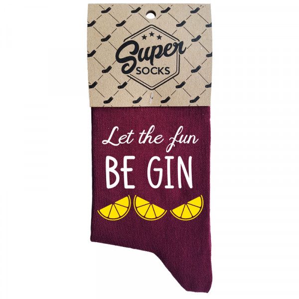 Women's socks „Let the fun BE GIN“ Women's socks „Let the fun BE GIN“