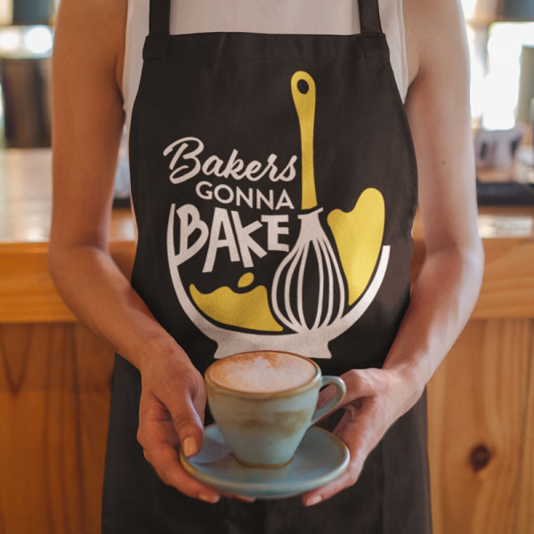 Cotton apron "Bakers gonna bake"