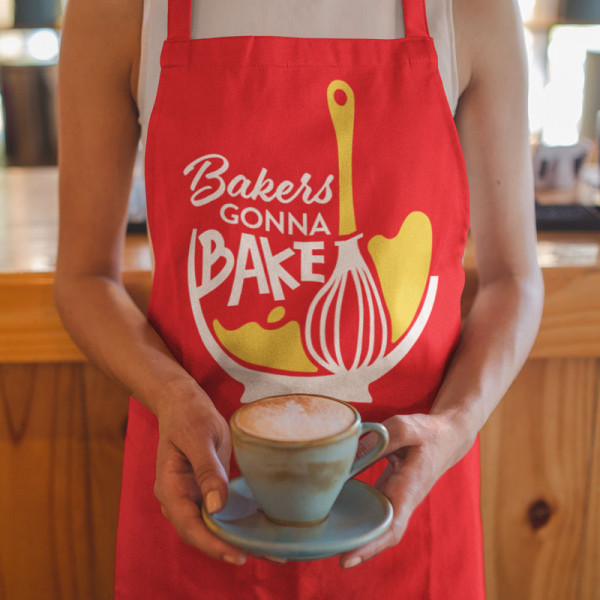Cotton apron "Bakers gonna bake"