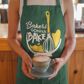 Cotton apron "Bakers gonna bake"