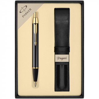 PARKER Pen "IM Black GT" with Case and Gift Box