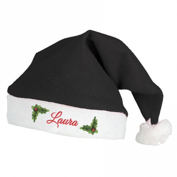Christmas hat with your chosen name (black) Christmas hat with your chosen name (black)