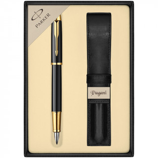 PARKER Fountain Pen "IM Black GT" with Case and Gift Box