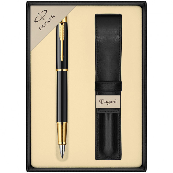 PARKER Fountain Pen "IM Black GT" with Case and Gift Box PARKER Fountain Pen "IM Black GT" with Case and Gift Box