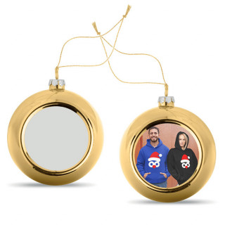 Christmas tree ornament with your chosen photo