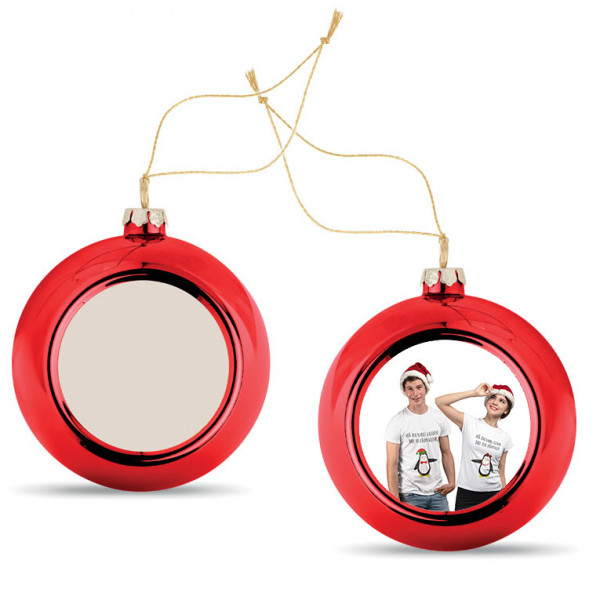 Christmas tree ornament with your chosen photo