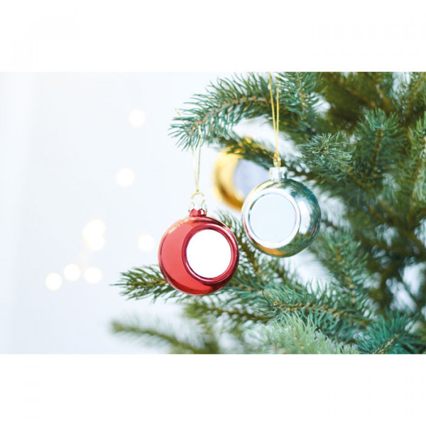 Christmas tree ornament with your chosen photo