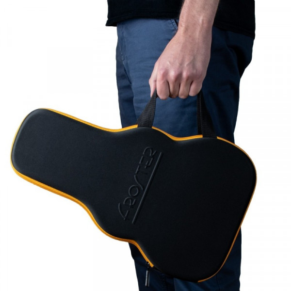 Guitar-shaped whisky lover's set "Who cares"